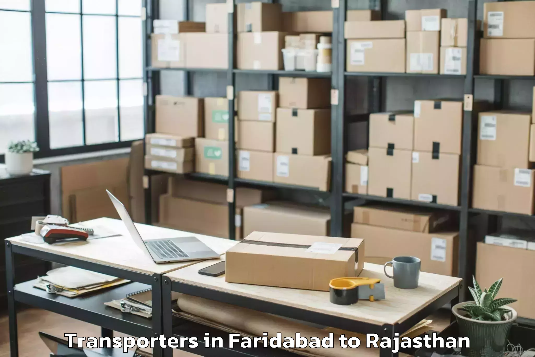 Book Faridabad to Balesar Transporters Online